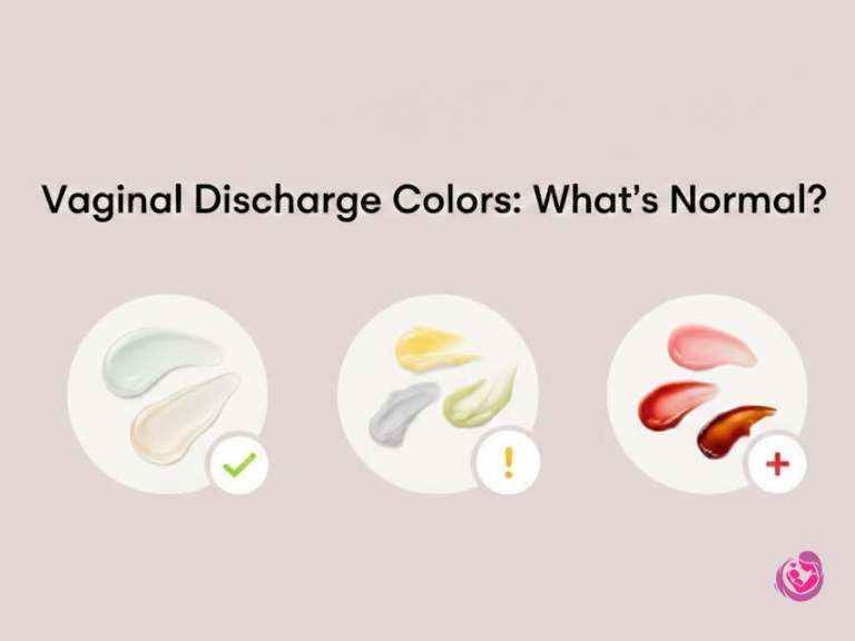 discharge orange color 